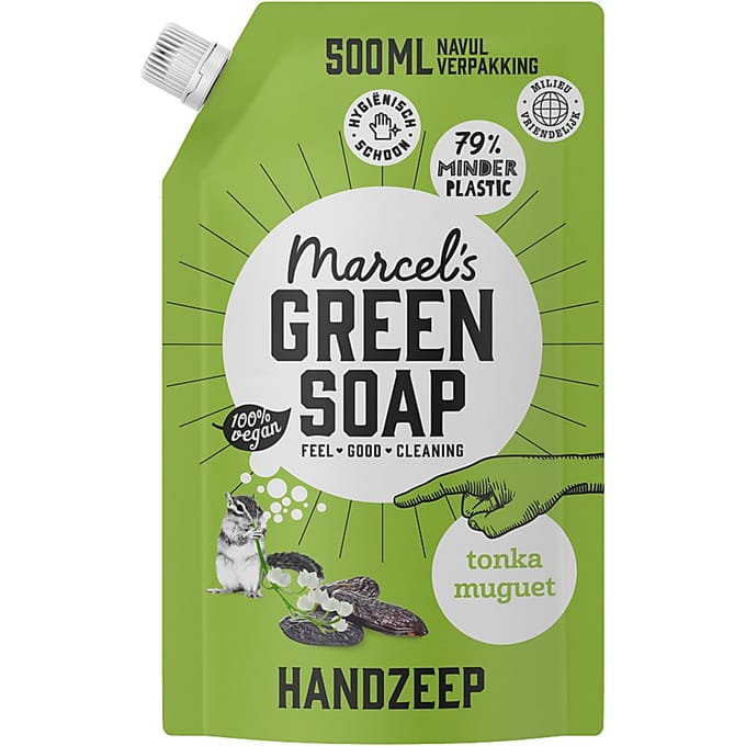 Marcel's Green Soap Handzeep Navulling - Tonka & Muguet - 500 ml