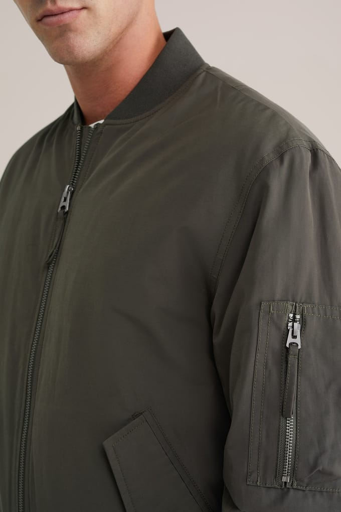 We Fashion Bomber Greyish Green Maat: S | Bomberjacks Outlet | Heren | Groen