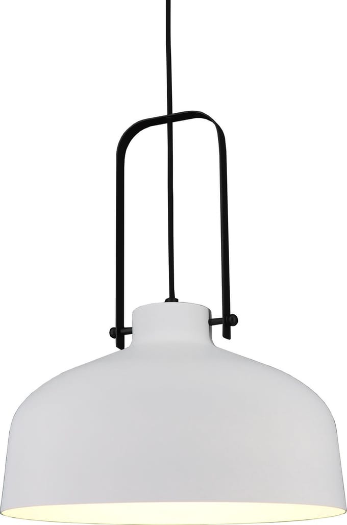 Artdelight - Hanglamp Mendoza - Wit / Zwart - E27 - IP20 - Dimbaar