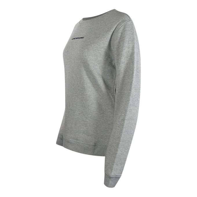 Love Moschino Small Logo Grijze Sweatshirt