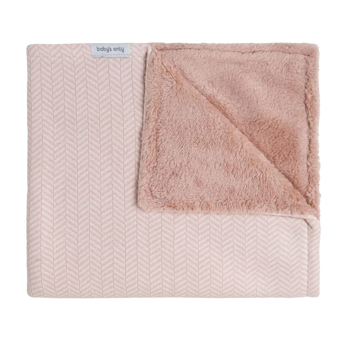 Baby's Only Ledikantdeken teddy Dawn - Blush/Ecru - 100x135 cm