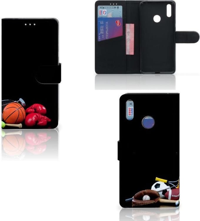 Huawei Y7 (2019) Wallet Case met Pasjes Sports