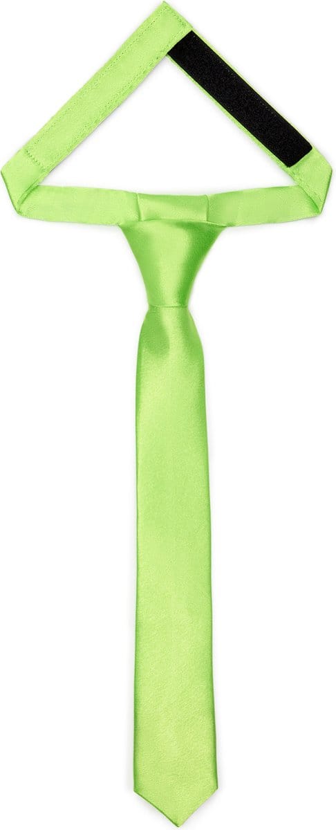 Ladeheid Smal Stropdas - Stropdassen voor kinderen - Lengte: 31 cm, Breedte: 4 cm - Limoen - LA-EA-TKS