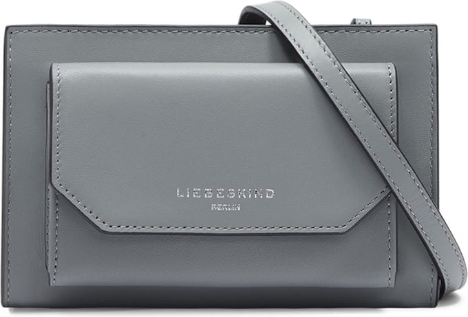 LIEBESKIND BERLIN Schoudertas Lora Calf Optic Crossbody Bag Grigio Grijs