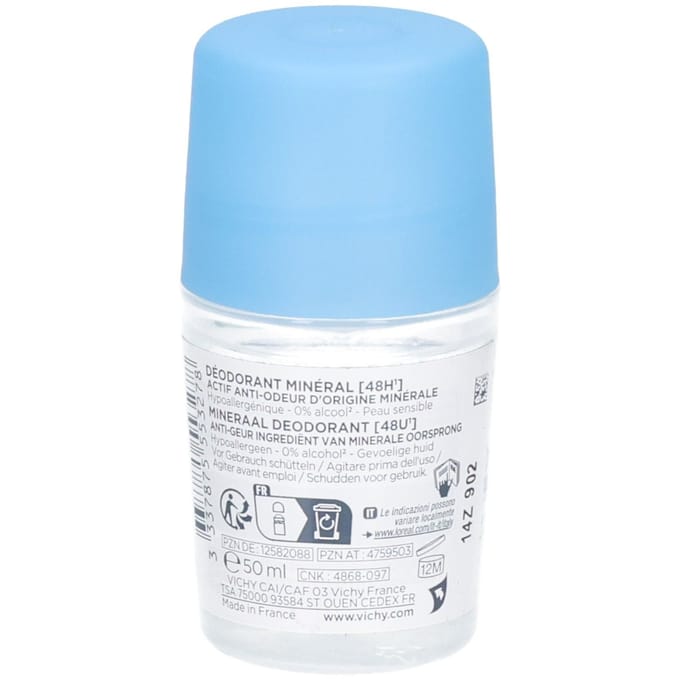 Vichy Deodorant Anti-Transpiratie Mineral 48u 50 Roller
