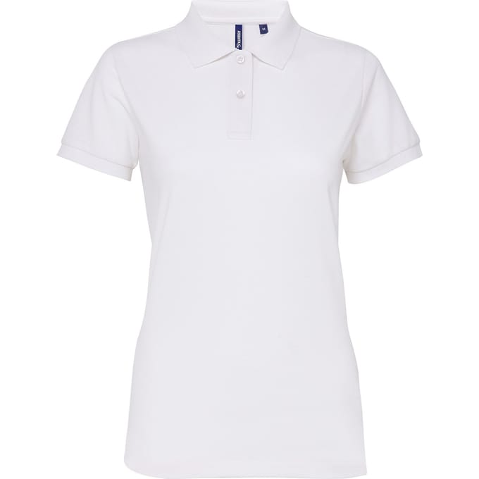 Asquith & Fox Dames/dames Performance Blend Poloshirt met korte mouwen (Wit)