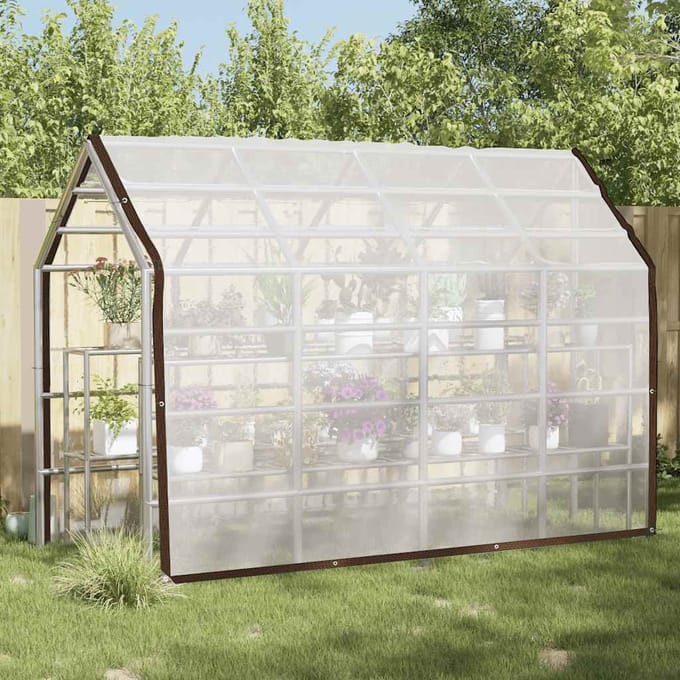 vidaXL - Plantenafdekking - met - zeilringen - 3x5 - m - polyethyleen