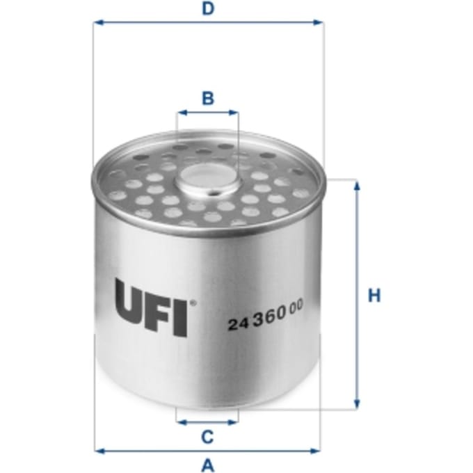 Brandstoffilter UFI 24.360.00