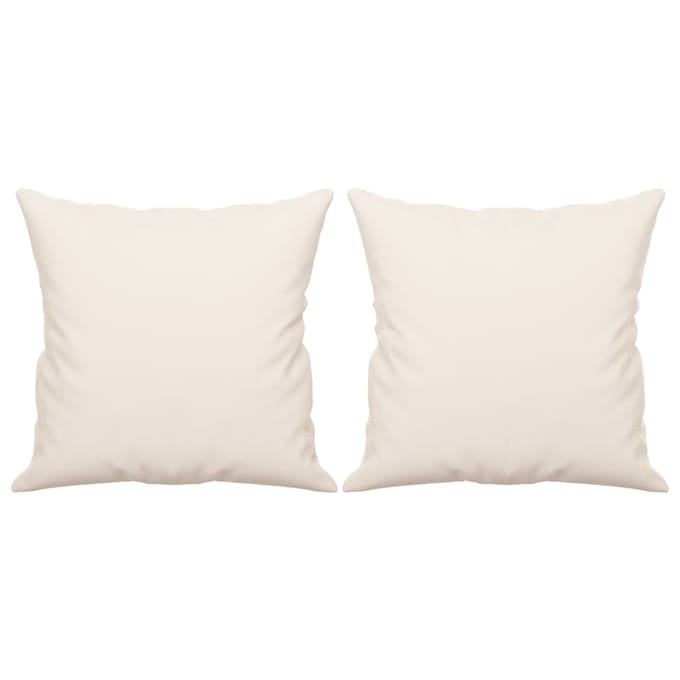 vidaXL - Sierkussens - 2 - st - 40x40 - cm - microvezelstof - beige