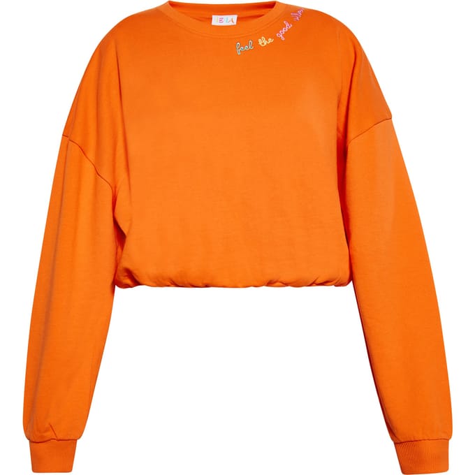 IZIA Sweatshirt Dames oranje