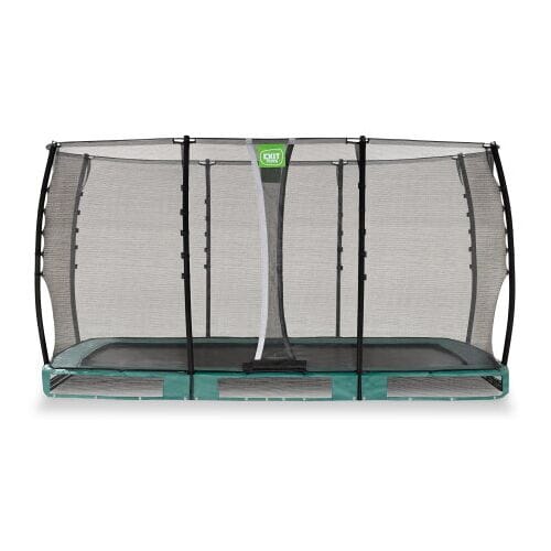 EXIT Allure Classic Trampoline 214x366cm - Inground - Ingraaftrampoline - Rechthoekig - Voor Kinderen - Groen