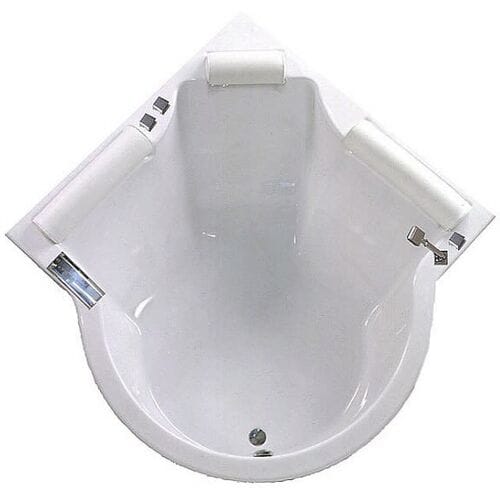 Caribia Santorini Queen corner bath 138 x 200 cm incl. foot frame