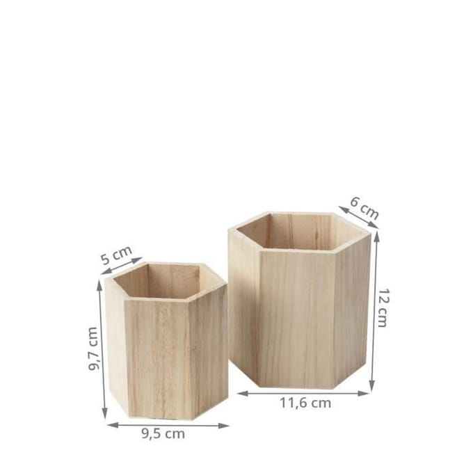 Artemio 2 houten potten