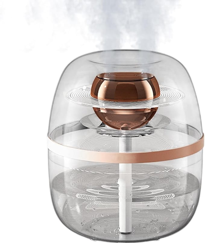 Luchtbevochtiger - Mist diffuser - Comfortabel werken - Stille werking - 3L tank - Roze