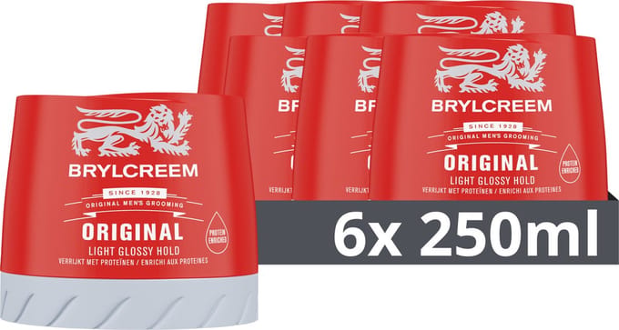 Brylcreem Gel Pommade - Original - creëer makkelijk de perfecte look - 6 x 250 ml
