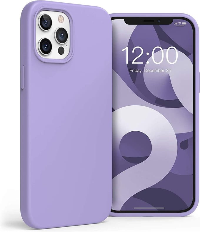 HB Hoesje Geschikt voor Apple iPhone 12 Pro Max - Paars - Siliconen Back Cover