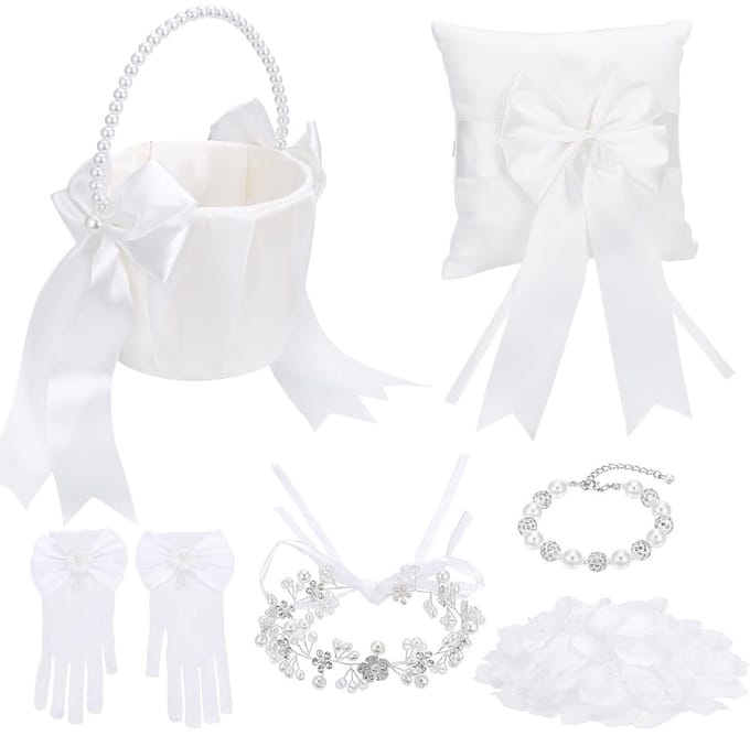 Dailygoods- Bloemenmeisjesmand Set - 1000 Stuks Kunstmatige