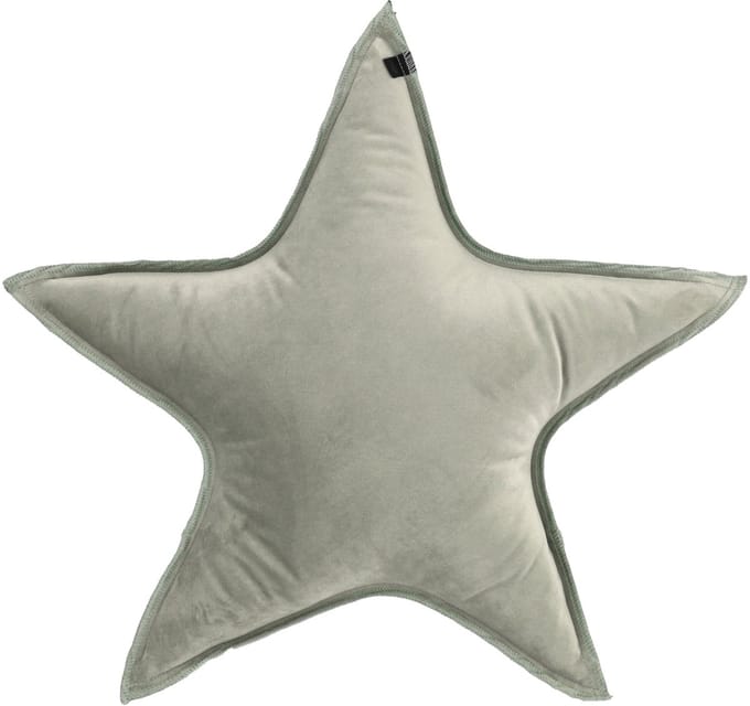 Overseas Star Kussen – Velours – Soft Green