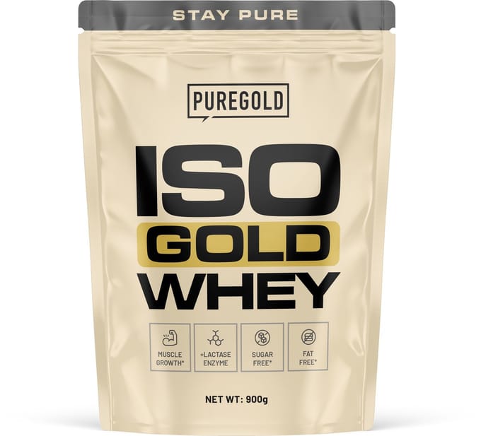 Pure Gold Iso Whey Gold – Wei-eiwit Isolaat Poeder – 900g – >85% Eiwit met BCAA's – Lactosearm – Triple Chocolade