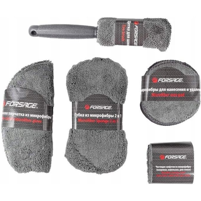 Forsage F-JB9CCS Serie - Autowas Accessoireset - 9 Delig - Microvezel - Professioneel