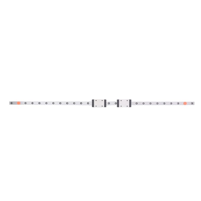 Kit de rail de guidage linéaire miniature MGN7H avec 2 blocs coulissants pour imprimantes 3D 400mm white
