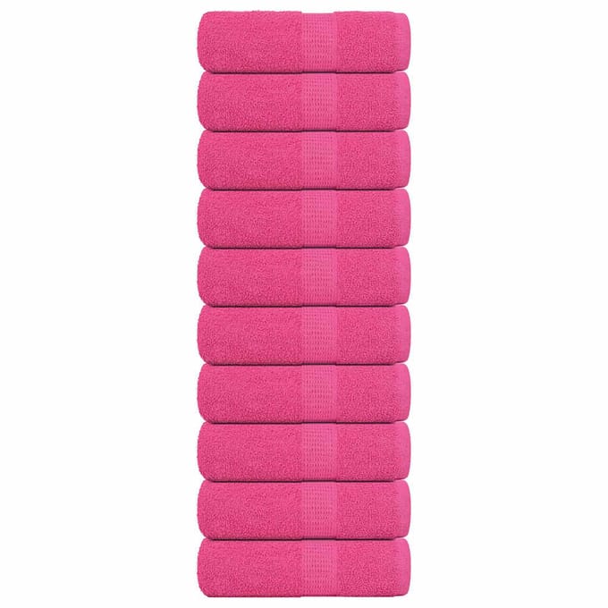 vidaXL - Washandjes - FROGN - 10 - st - 30x30 - cm - 360 - g/m² - roze