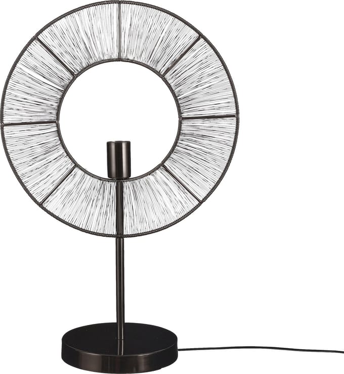 Mica Decorations Bodil Tafellamp - L40 x B20,5 x H61 cm - Metaal - Zwart