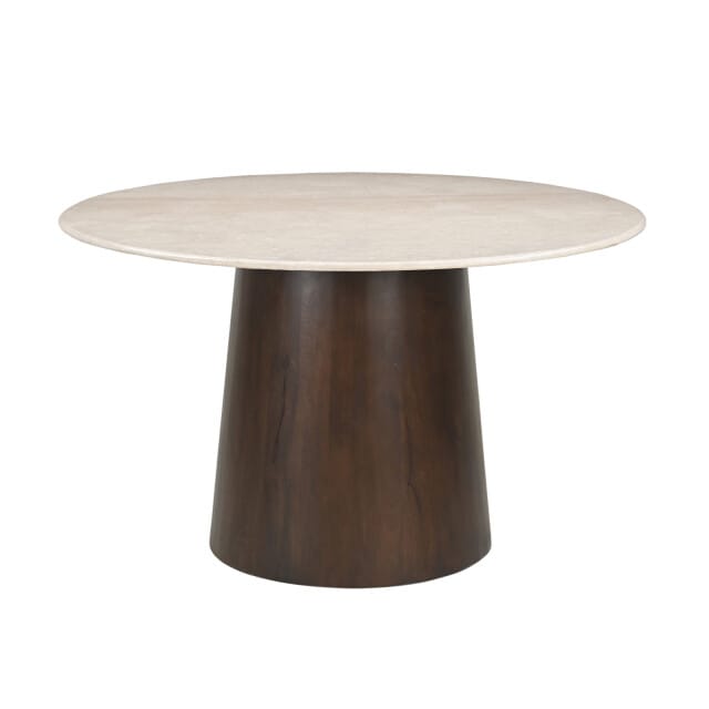 Brix - Eetkamertafel - Brix Bottecino Rond 130cm - Beige