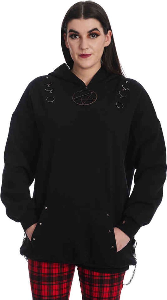 Banned - Helia Hoodie/trui - S - Zwart