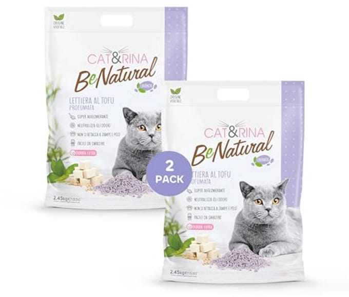Plantaardige Kattenbakvulling - 5.5L Klontvormend en Geurremmend met Lavendel