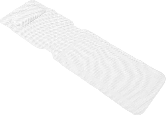 Badkussen Antislip Badmat Met Kussen Bubbelmat 125*36cm PVC Schuim Voor Hoofd Schouder Rugondersteuning