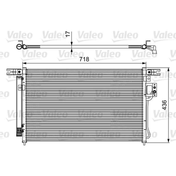 Condensator, airconditioning VALEO 814425