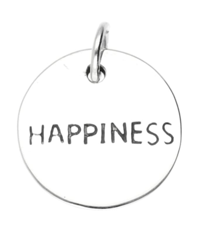 Zilveren Happiness kettinghanger