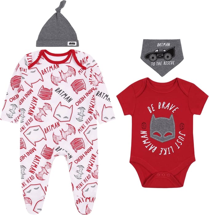 Rood-witte babyset - Batman