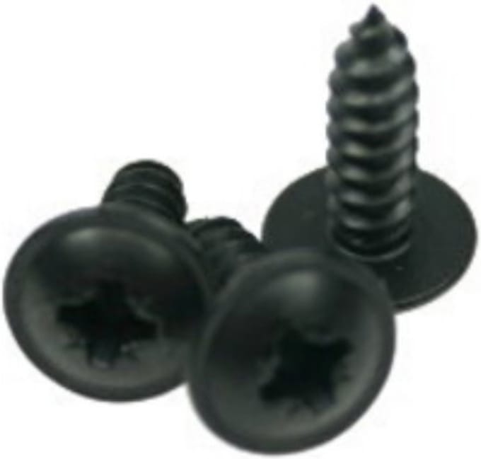 Adam Hall 5544BLK Spanplatenschroef set,20 Stk.,Flachhoofd 12mm - Schroeven