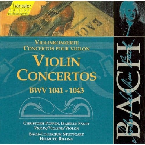 Christoph Poppen, Isabell Faust, Bach-Collegium Stuttgart, Helmuth Rilling - J.S. Bach: Violin Concertos Bwv 1041-1043 (CD)