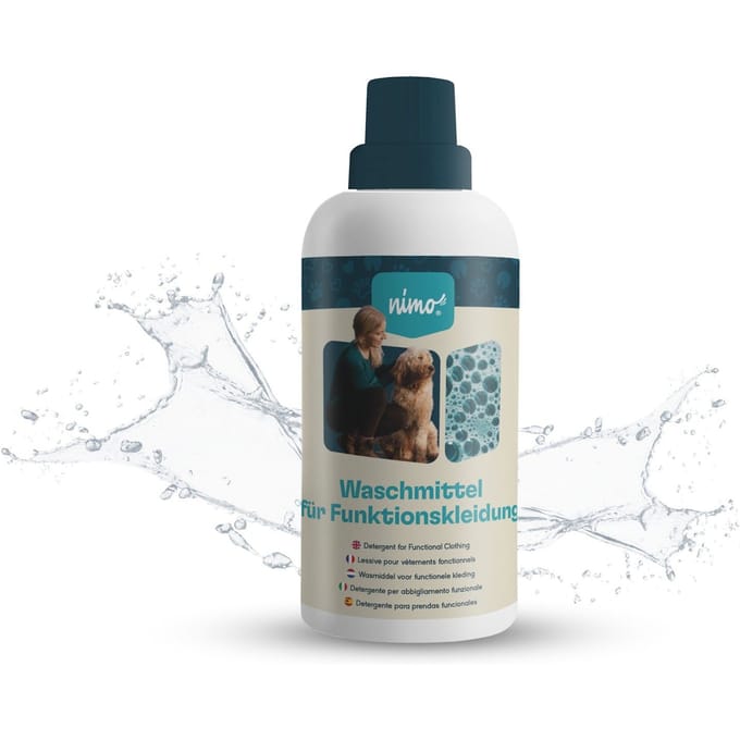 nimo® wasmiddel voor functionele kleding • reinigt betrouwbaar zonder geur- en kleurstoffen 500