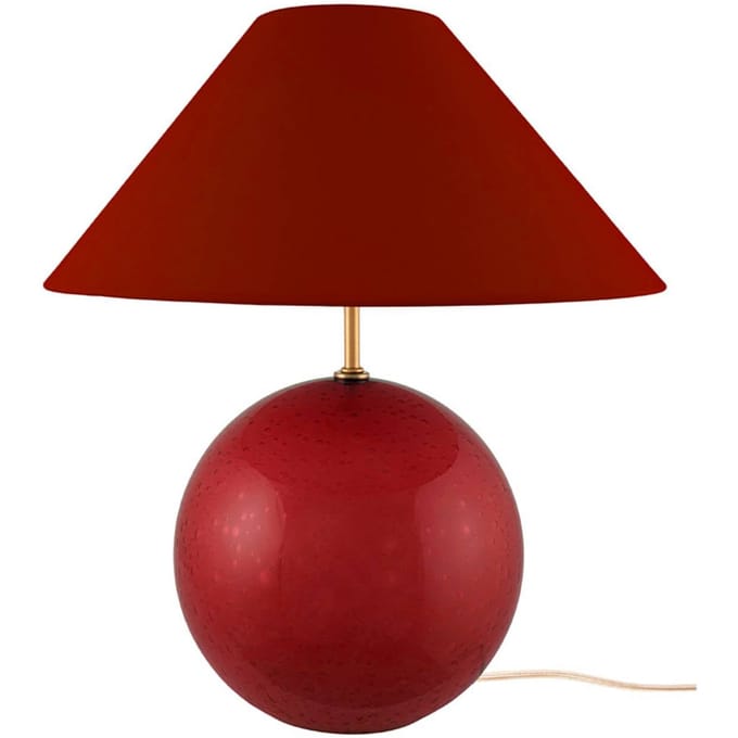 Globen Lighting tafellamp IRIS, donkerrood, hoogte 39 cm