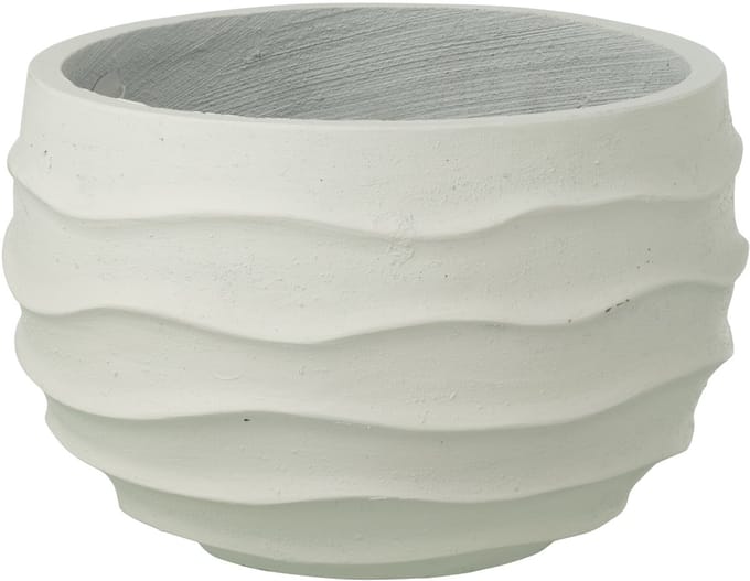 J-Line bloempot Golf + Buiten zand - steen - wit - small