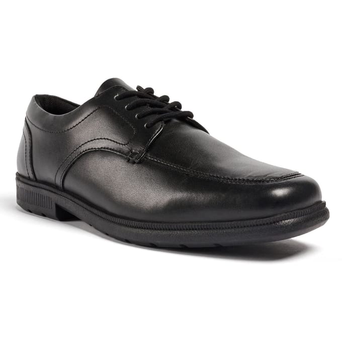 Pod Hornet Leren Zwarte Schoenen Voor Jongens