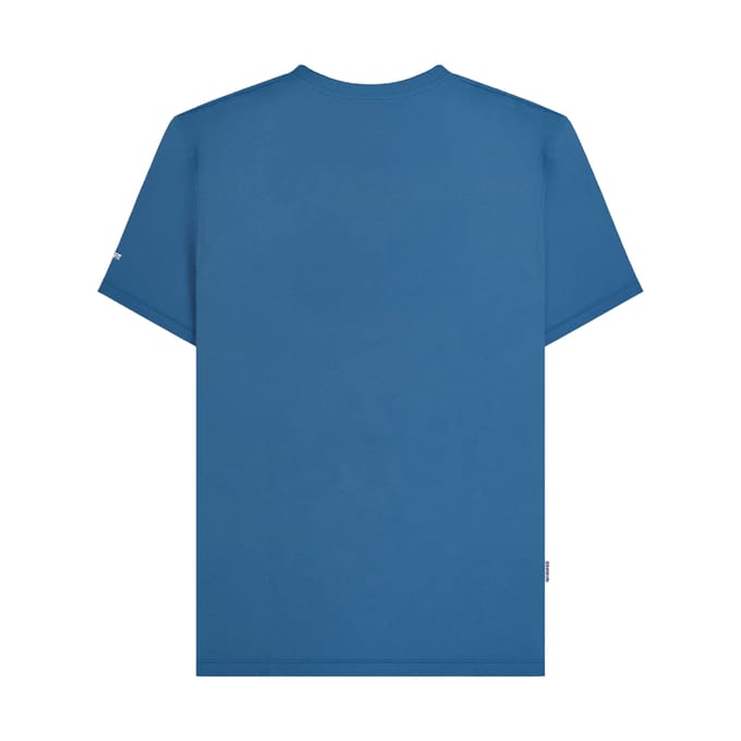 Lambretta Heren Scooter Vlag Groot & Lang T-shirt (Donkerblauw)