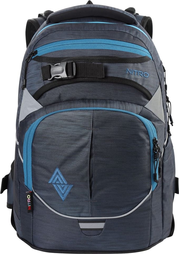 NITRO Schoolrugzak Rugzak Daypacker Collection Superhero Backpack 30L Haze Donkergrijs