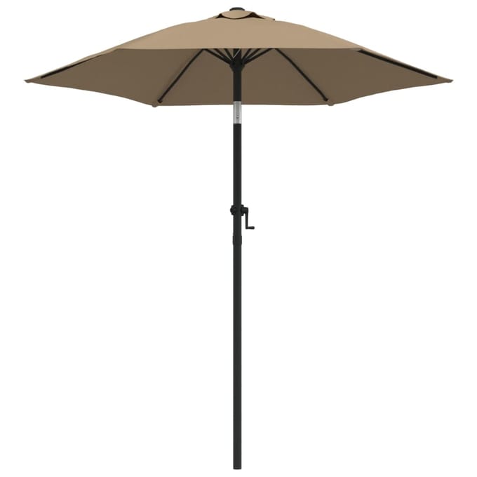 vidaXL - Parasol - 200x224 - cm - aluminium - taupe