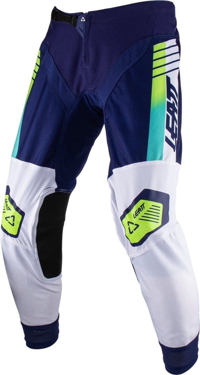 Leatt Moto 4.5 Lite Klassiek Wit Blauw Crossbroek - Broek