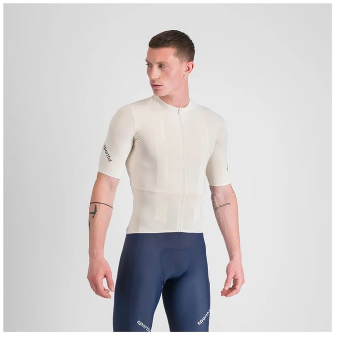Sportful Hyperepic Korte Mouw Wielertrui Beige S Man