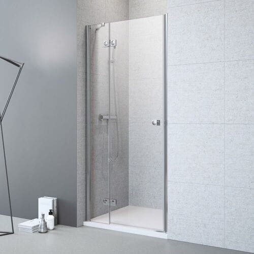 Megabad Profi Collection Planplus hinged door with fixed part for niche 100 x 192,8cm hinge left MBPPDTFS10L