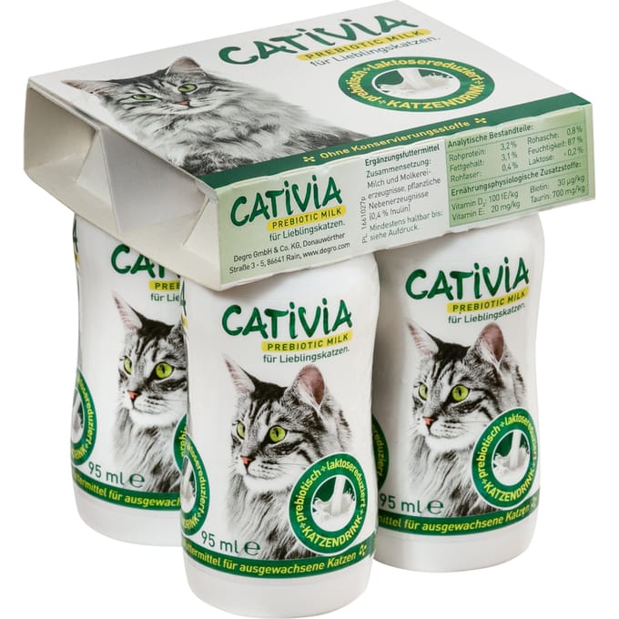 4x95ml Cativia kattenmelk