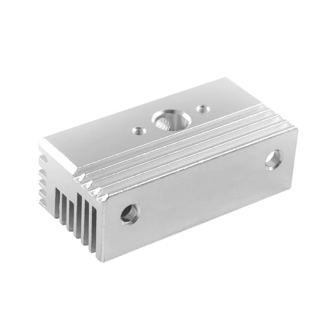 Aluminium Koelblok Compatibel met Creality Sprite Extruder en Ender S1S1 PRO Vermoon V1V1 zilver