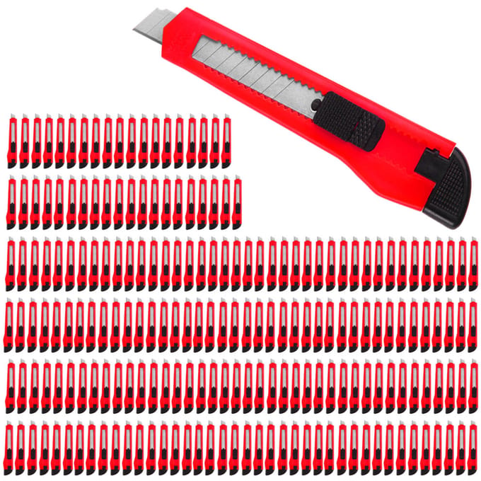 Breekmes - 9mm Afbreekmessen Vergrendeling – 200 Stuks
