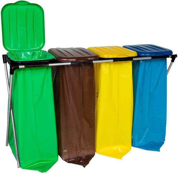 GSG24 - Afvalzakstandaard - 120L - 4 Kleuren - Ocynkowany